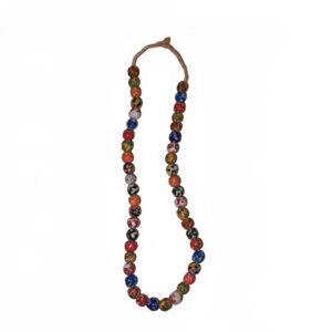 Collana con perle artigianali (lunghezza 33 cm)