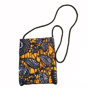 Portadocumenti a tracolla, in stoffa imbottita (15x18 cm), fantasie e colori assortiti