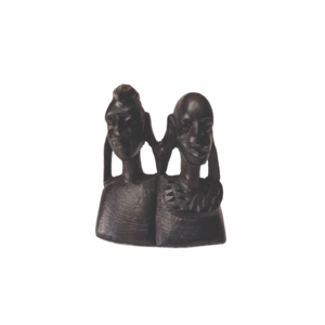 Coppia Masai a mezzobusto (3x4cm)