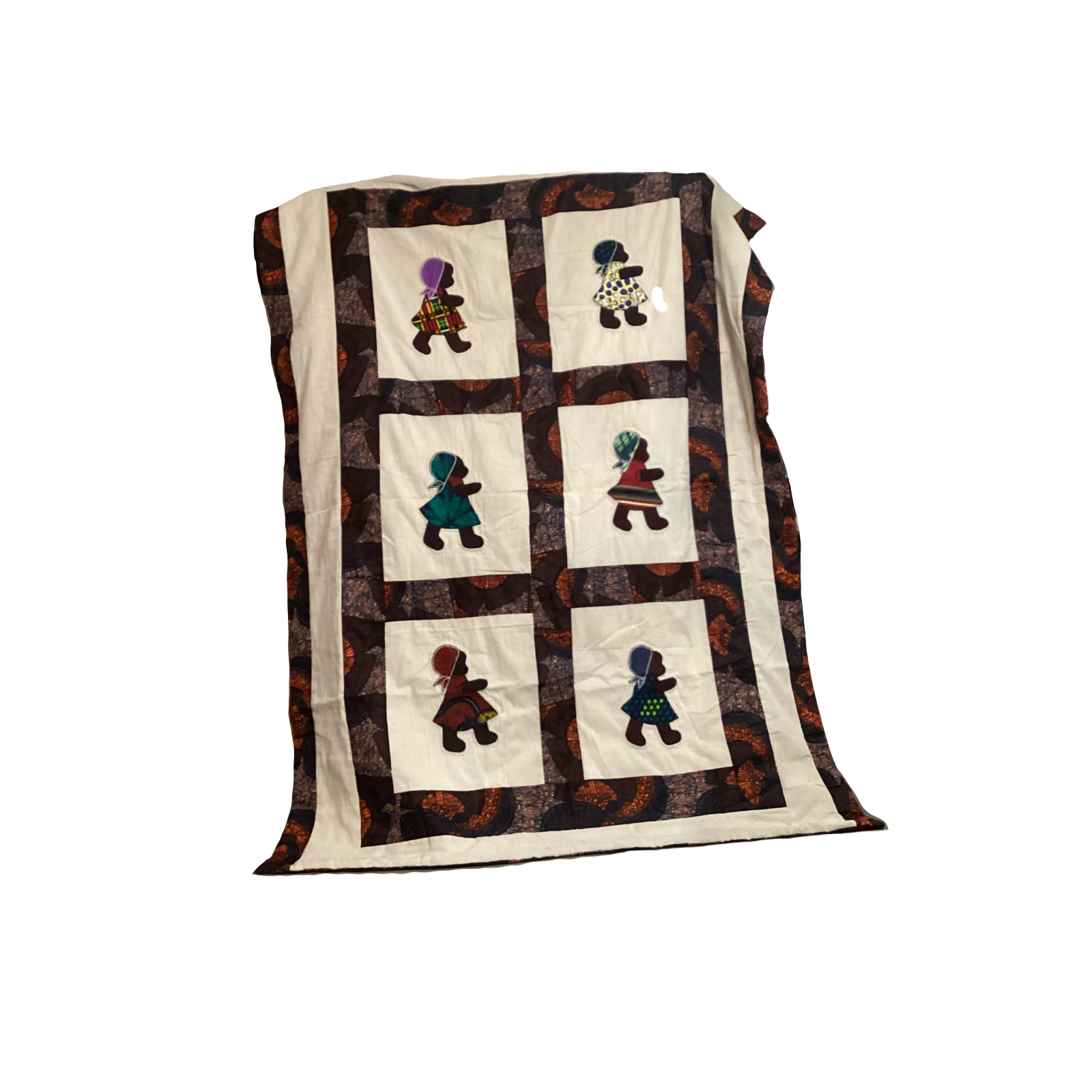 Coperta in trapunta con bambole (170x205 cm)
